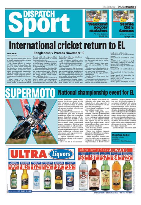 Tabloid newspapers is kzn's largest largest independently owned community newspaper publishing company. B|R Images ©: Series of concept tabloid newspaper spreads ...