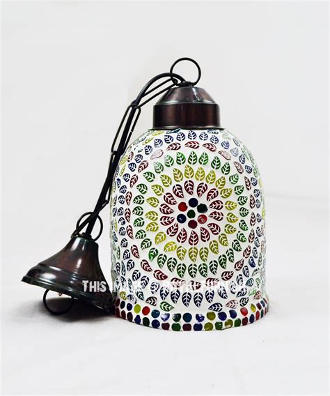 Artistic Handmade Turkish Mosaic Ceiling Pendant Light Lamp 6X7