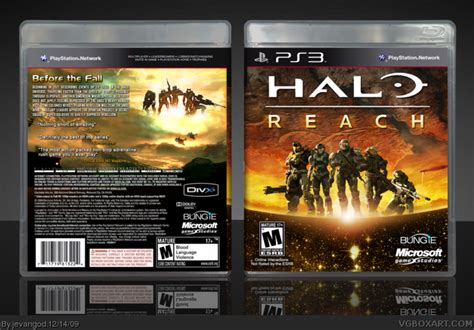 Halo Reach Playstation 3 Box Art Cover By Jevangod