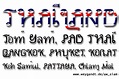 Thai look-alike font AW_Siam with English (Latin) Alphabet characters ...