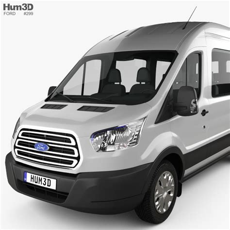 Ford Transit Passenger Van L2h3 2017 3d Model Vehicles On Hum3d