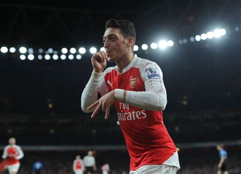 Mesut Ozils Goal Celebration Explained Arsenal Stars Trademark
