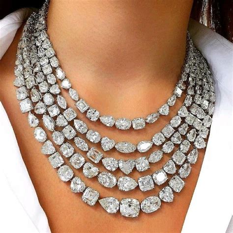 Christies Is Offering This Stunning 5 Strand 100 Carat Diamond Necklace In Its Upc Diamond