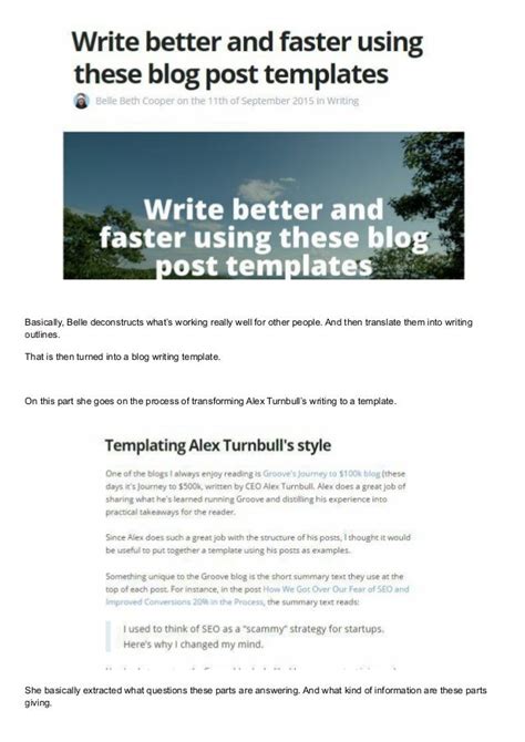 9 Best Blog Writing Templates