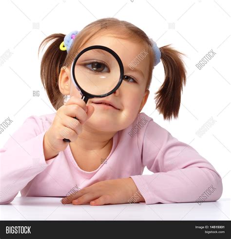Curious Girl Looking Image And Photo Free Trial Bigstock