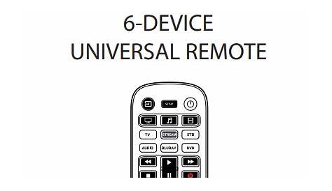ONN R113663 6-Device Universal Remote - Walmart.com - Walmart.com
