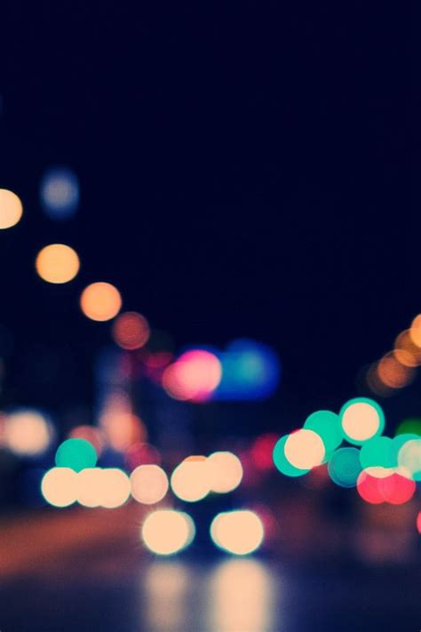 Bokeh City Street Lights Iphone 4s Wallpapers Free Download