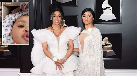 cardi b s daughter kulture and sister hennessy twin in new photo