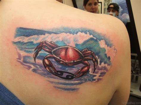 36 Superb Crab Tattoos On Back Tattoo Designs