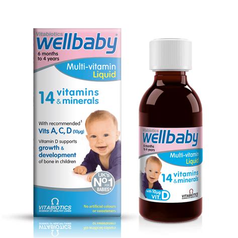 Wellbaby Multi Vitamin Liquid By Vitabiotics Baby Vitamins