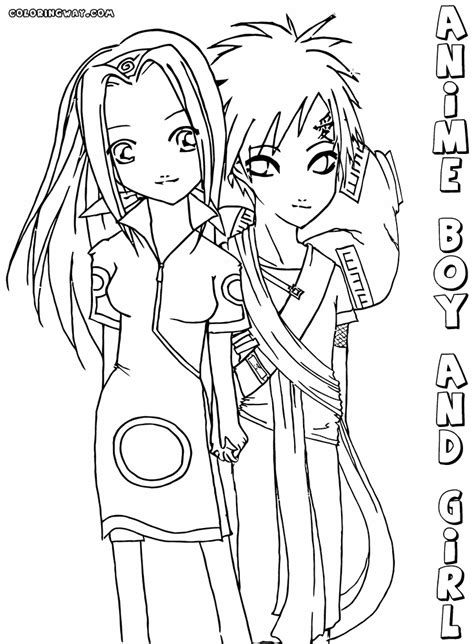 Anime boy coloring pages | Coloring pages to download and print