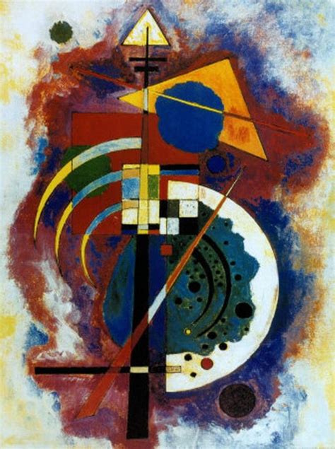 Laminated Hommage A Grohmann Art Print By Wassily Kandinsky