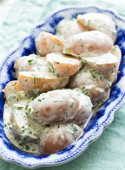 It uses eggs, green onions, sour cream, and mayonnaise for a classic potato salad that is creamy, savory, and delicious! New Potato Salad with Sour Cream and Dill Recipe ...