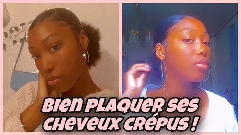 BIEN PLAQUER SES CHEVEUX CRÉPUS YouTube