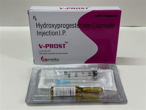 hydroxyprogesterone caproate injection 500mg for hospital packaging size 2 ml at rs 289 piece