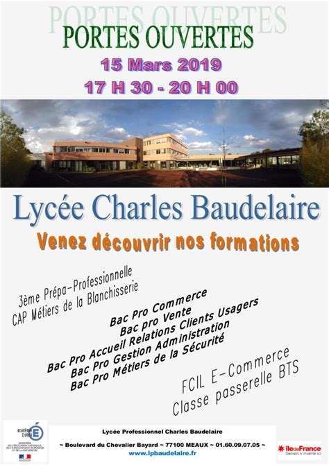 Actualité mise à jour sarreguemines : Portes ouvertes Lycée Baudelaire - Collège Henri IV