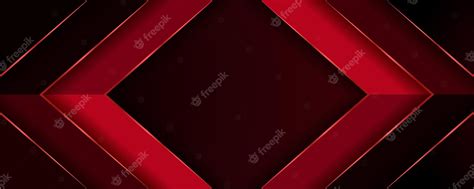 Premium Vector Abstract Metallic Red Shiny Color Black Frame Layout