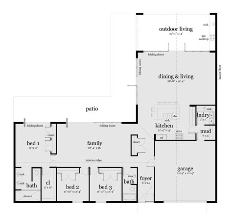 L Shaped House Plans With Garage Floor Plan Critique L Shape House