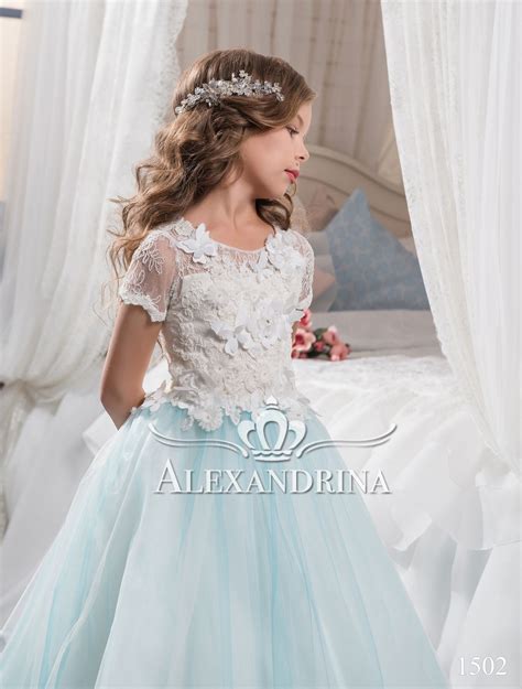 Alexandrina 1502 Flower dress | Flower girl dresses tulle, Flower girl dress lace, Flower girl ...