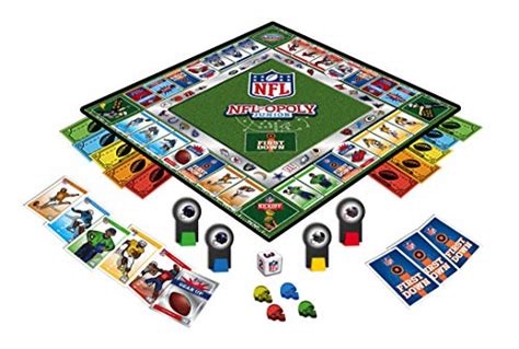 Masterpieces Nfl Opoly Junior Board Game Collectors Edition Set For