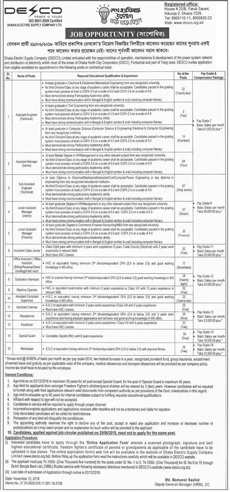 Power Development Board Job Circular 2018 Bd Job Circulars 24