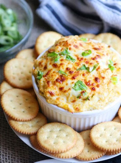 Crab Meat Au Gratin Hot And Cheesy Dip Recipe Amy In The Kitchen