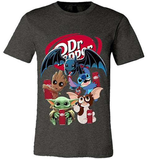 Baby Yoda Baby Groot And Toothless Stitch Gizmo Hug Dr Pepper Premium T