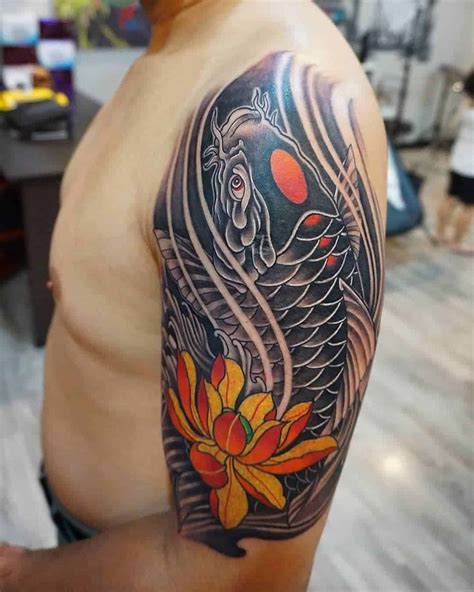 30 Koi Fish Tattoo Designs And The Meaning Behind Them Koi Tattoo