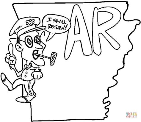 Coloring pages mockingbird and iris tennessee state bird and. Arkansas Map coloring page | Free Printable Coloring Pages