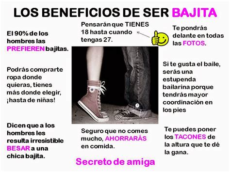 Los Beneficios De Ser Bajita Secretodamiga