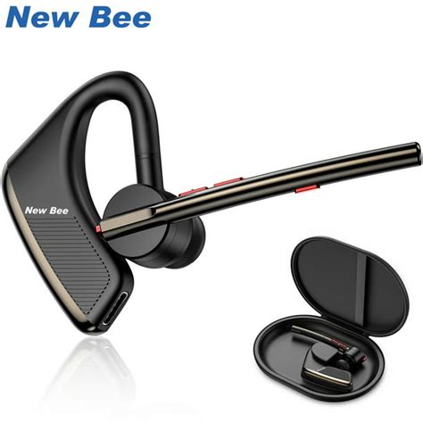 New Bee Dsp Noise Cancelling Wireless Earpiece Bluetooth Headset For Cell Phone