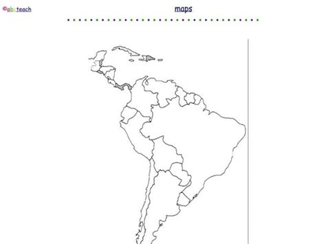South America Map Worksheet For 2nd 8th Grade Lesson Planet