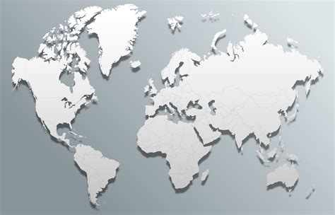Vector Mapa Mundial Mundial 3d 169563 Vector En Vecteezy