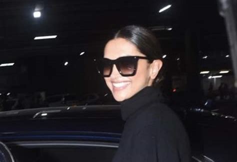 Deepika Padukone Looks Chic In An All Black Look As She Returns To The