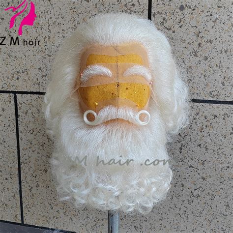 2022 New Small Style Santa Wig Beard Set Yak Hair Y 25 Zm Hair