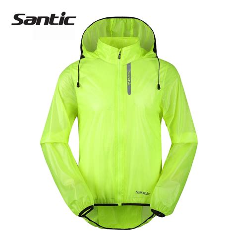 Santic Waterproof Cycling Jacket Raincoat Upf30 Windproof Breathable