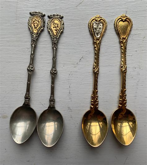 Vintage Souvenir Demitasse Spoons Made In Italy Etsy