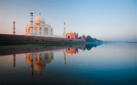 Taj Mahal India Agra Taj Mahal River 2880x1800 Download Hd