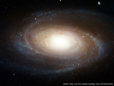 Spiral Galaxy M81 Free Space Wallpaper On Sea And Sky