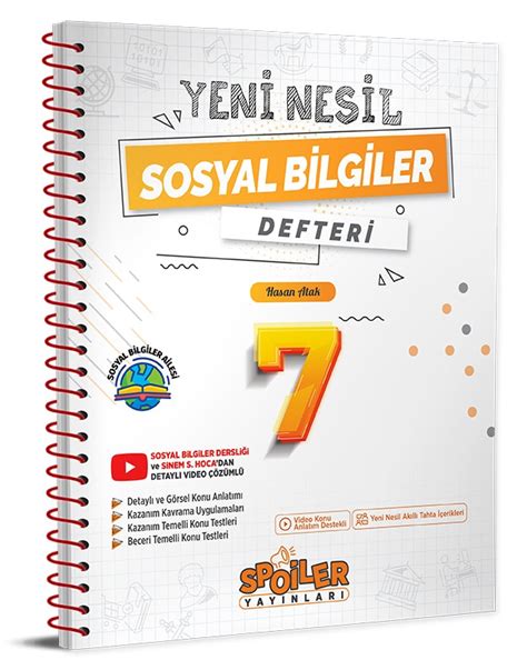 7 Sınıf Yeni Nesil Sosyal Bilgiler Defteri Video Çözümleri Spoiler