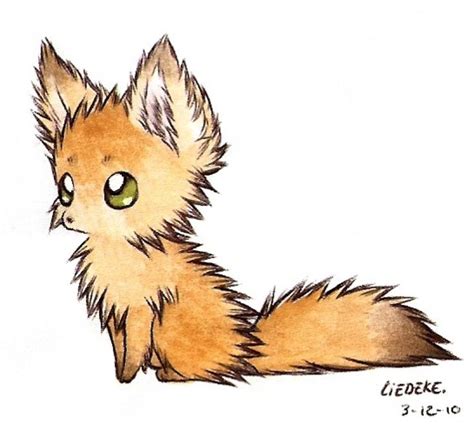 Fluffy Fennec Fox By Liedeke On Deviantart Illustration Animals
