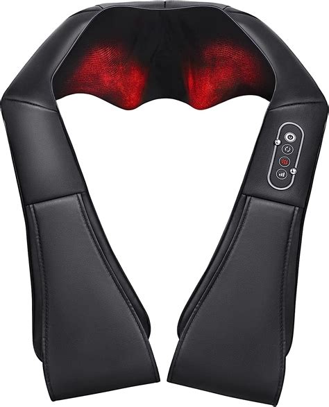 Buy Neck Shoulder Massage With Soothing Heat Electric Shiatsu Back Massager 3d Deep Tissue
