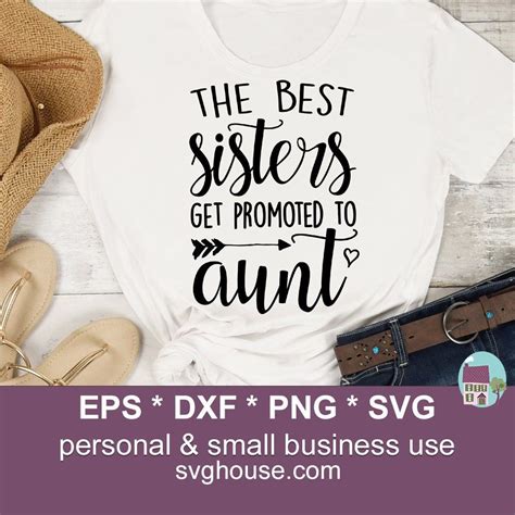The Best Sisters Get Promoted To Aunt Svg Promoted To Aunt Etsy Uk
