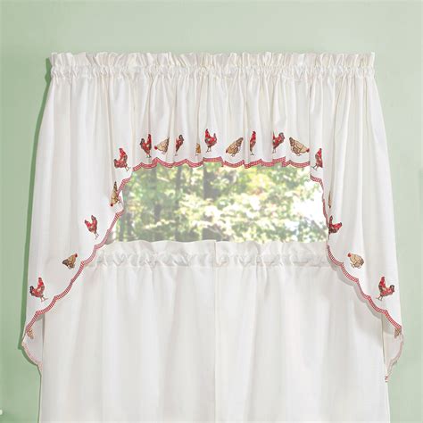 Sold and shipped by goodgram. Staggering Gallery Of Rooster Kitchen Curtains Photos ...