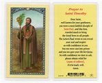 St. Timothy Laminated Prayer Cards 25 Pack