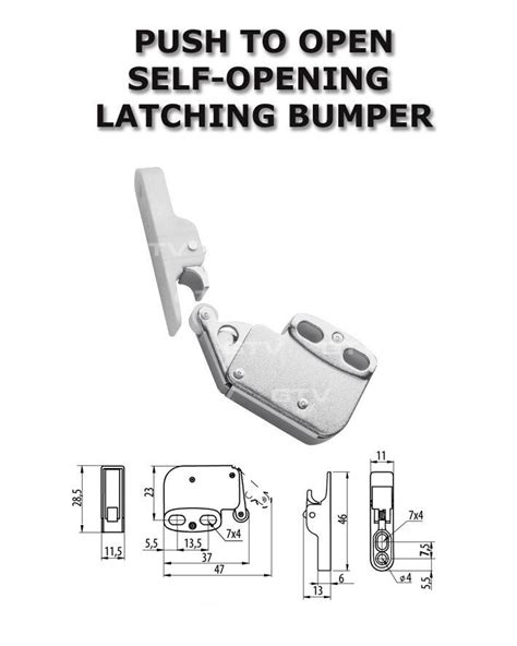 Push To Open Self Opening Latch On System For All Drawers Cabinets