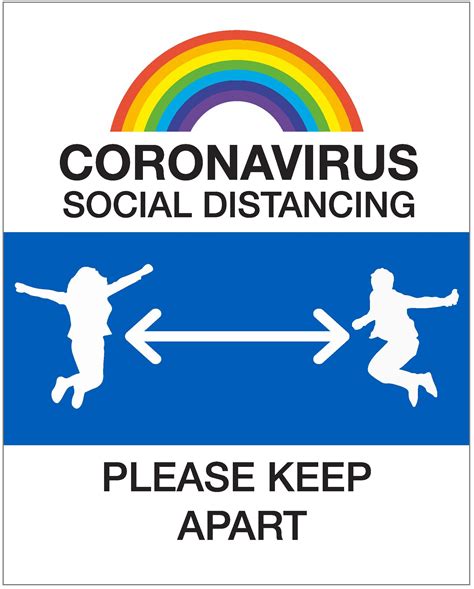 Coronavirus Social Distancing Non 2m Covid 19 School Sign Stocksigns