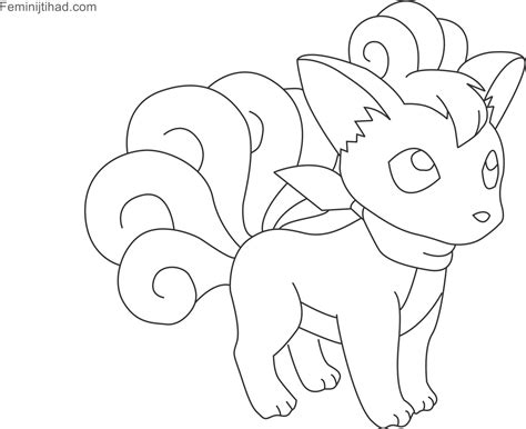 Pokemon Coloring Pages Of Vulpix Coloring Book Transp