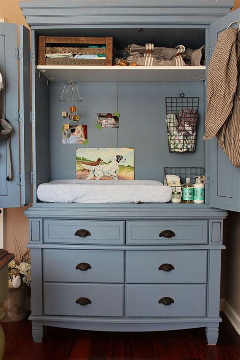 I get so many questions about the large craft table that i built for my studio. Peek-a-Boo Changing Table | Hometalk