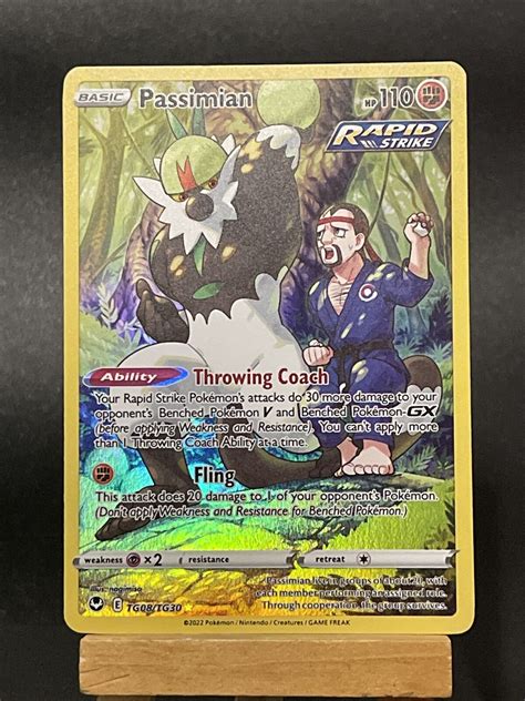 Pokemon Card Passimian Tg08tg30 Trainer Gallery Rare Silver Tempest Nm Values Mavin